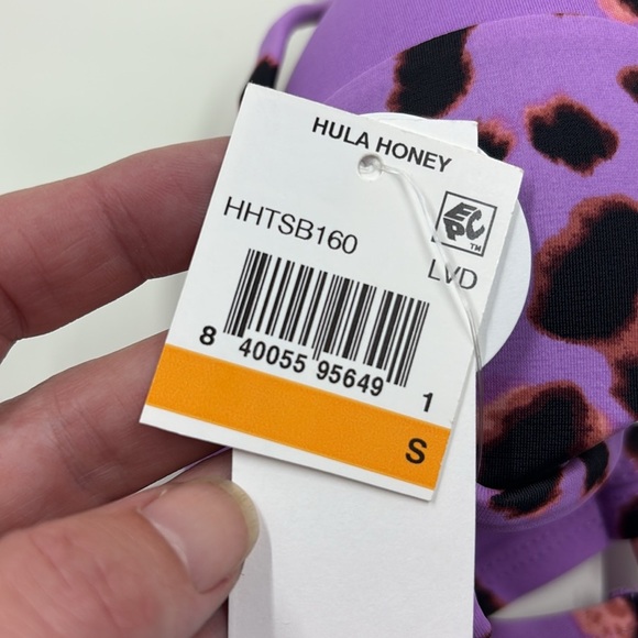 Hula Honey Swimwear True Spots Lace-Up Midkini Juniors Small - Picture 5 of 6